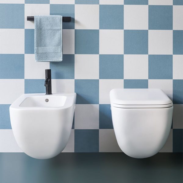 wc sospeso Shui Ceramica Cielo bidet sospeso Shui design sanitari sospesi eleganti bagno finiture bagno legno marmo metallo