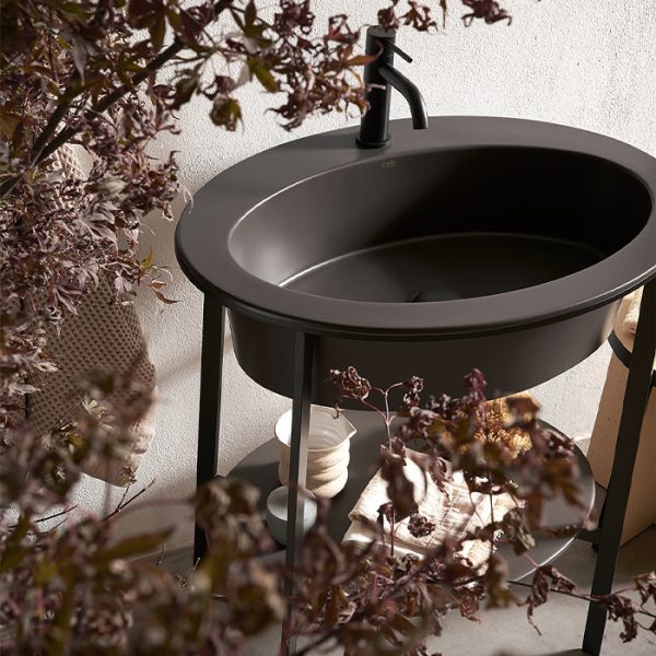 Catino Ovale Ceramica Cielo