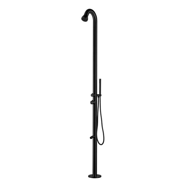 doccia da esterno nera inox 316L SINED Bosa