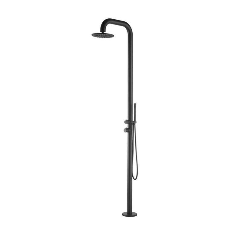 doccia per piscina inox nera SINED