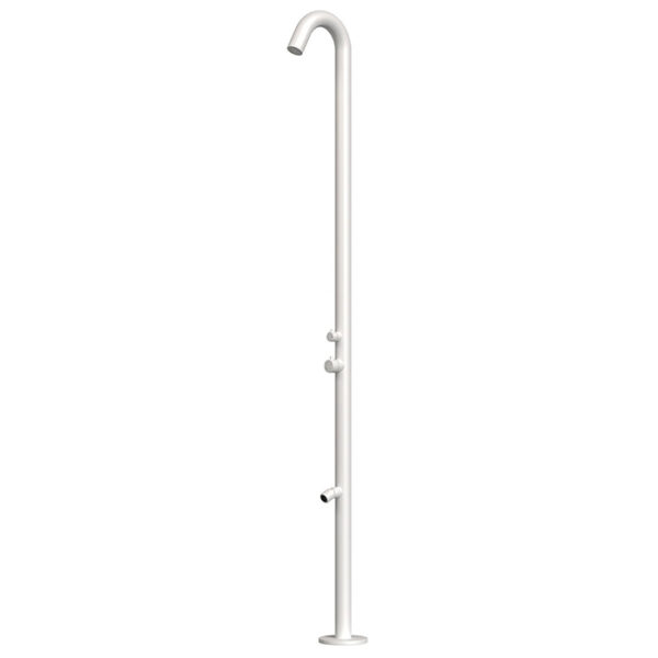 doccia esterna inox bianca SINED