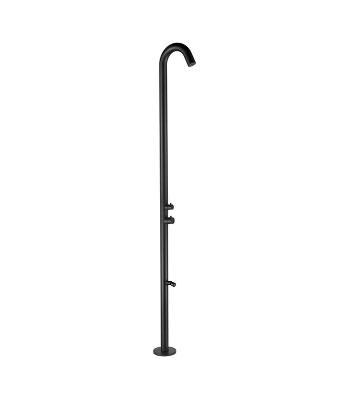 Doccia esterna inox 316L nera SINED Quartu