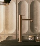 Rubinetto Lavabo Alto Sined Levante Oro Rosa 25 cm