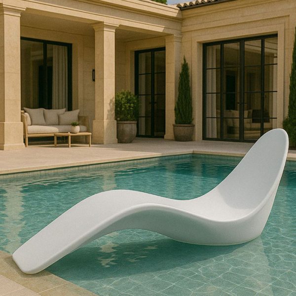 chaise lounge venere bianca
